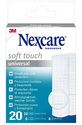 NEXCARE CEROTTO SOFT TOUCH 20 PEZZI ASSORTITI